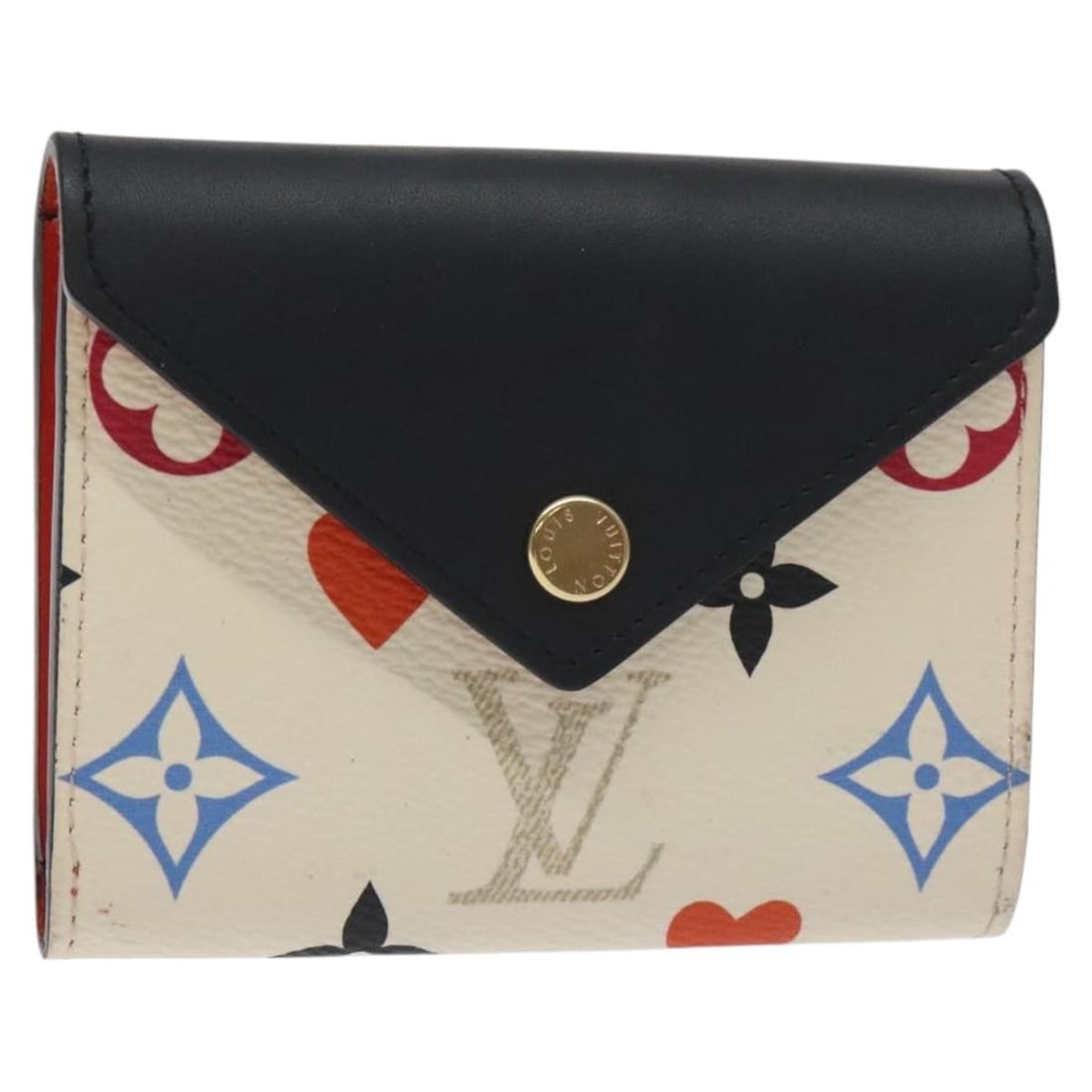 Game On White Card Holder by Louis Vuitton: Game On White Card Holder by Louis Vuitton Louis Vuitton Game On Card Holder in white, featuring a compact design with a feminine appeal. The card holder shows minimal signs of wear, including slight