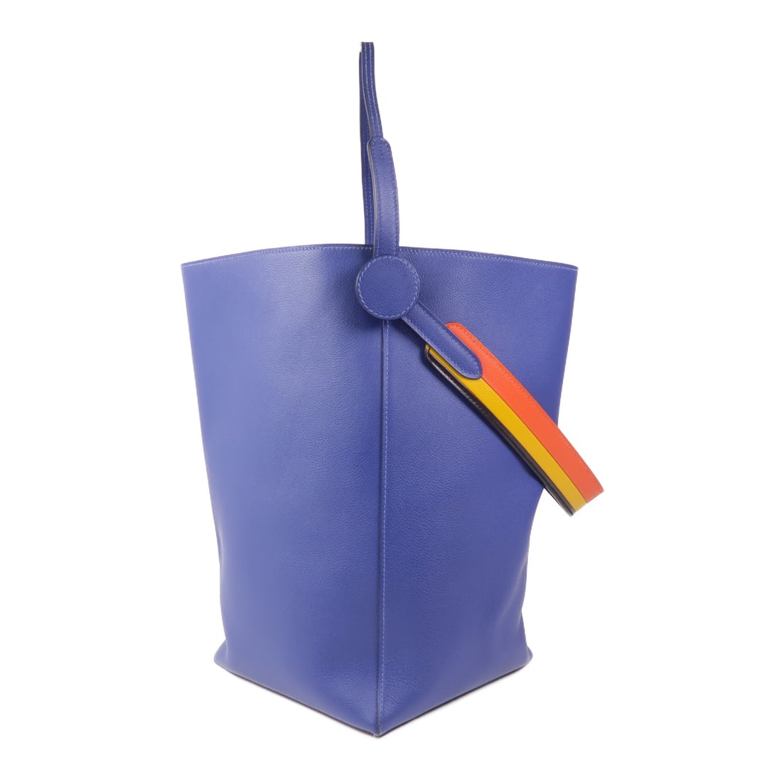 HERMES Licol 19 Shoulder Bag Evercolor Leather Bleu Brighton (1 of 16)