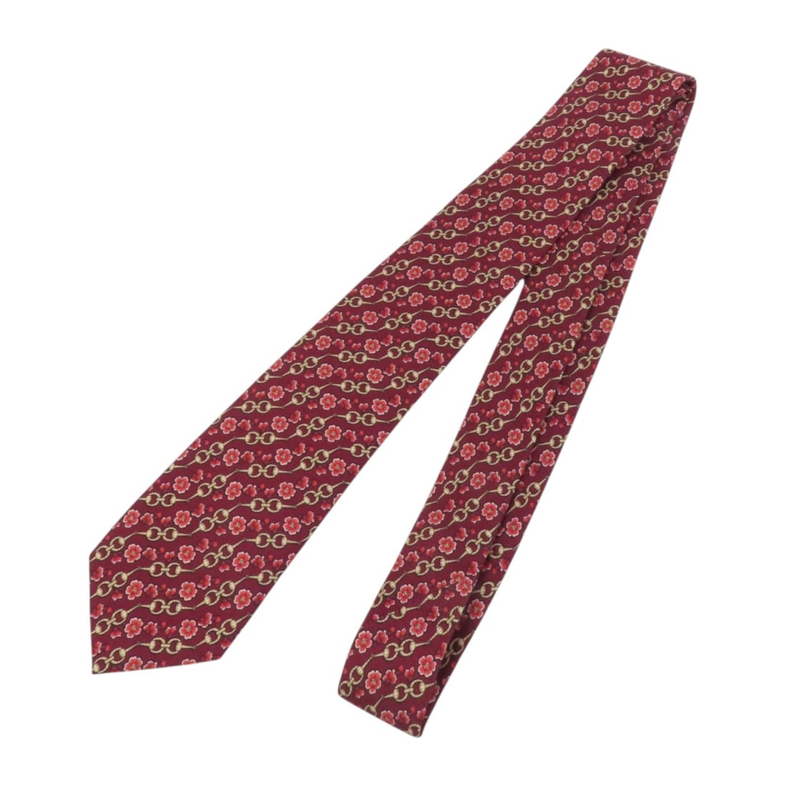 GUCCI GG Silk Necktie Red Multicolor Italy (1 of 8)