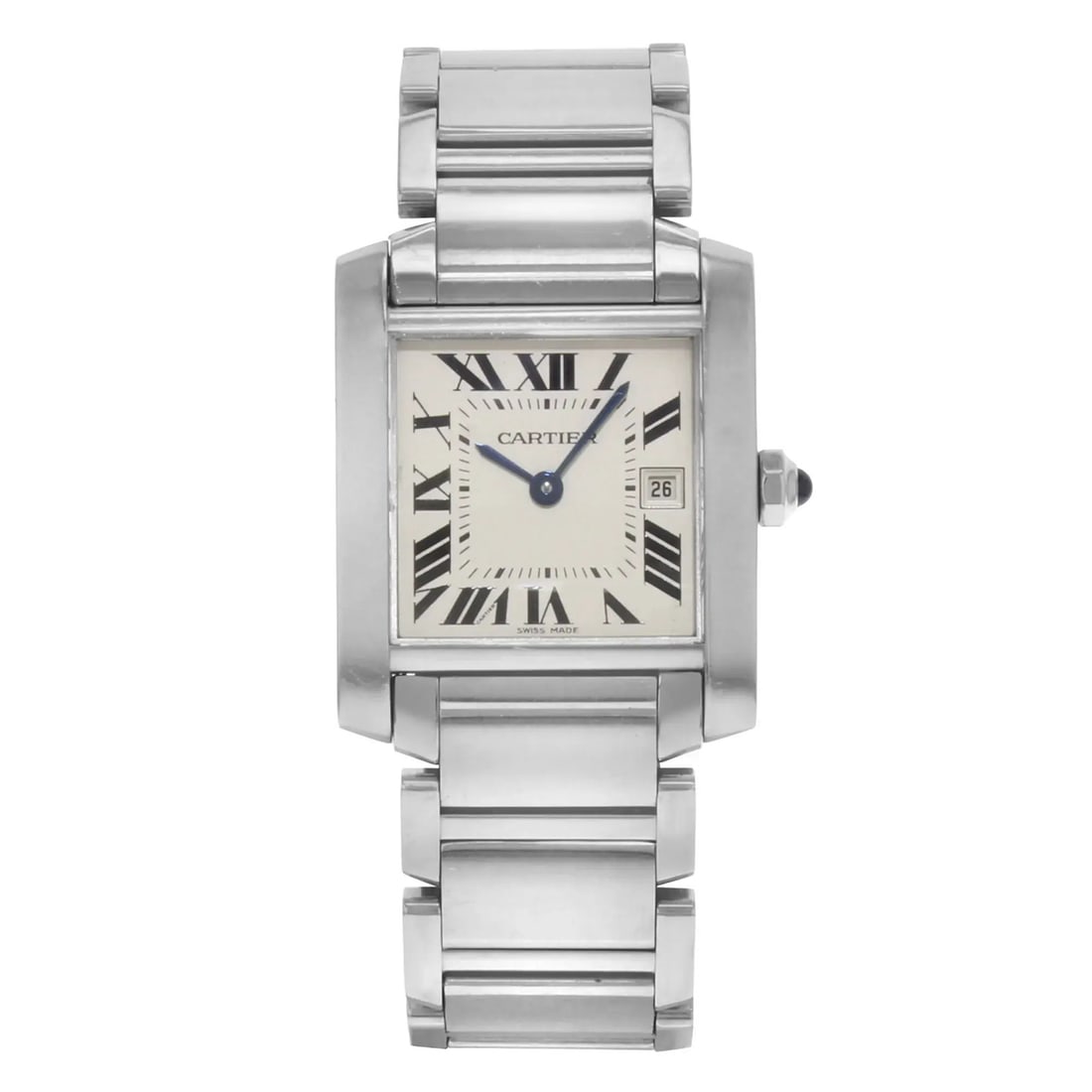 Cartier Tank Francaise W51011Q3 25MM Stainless Steel Quartz Watch (1 of 6)