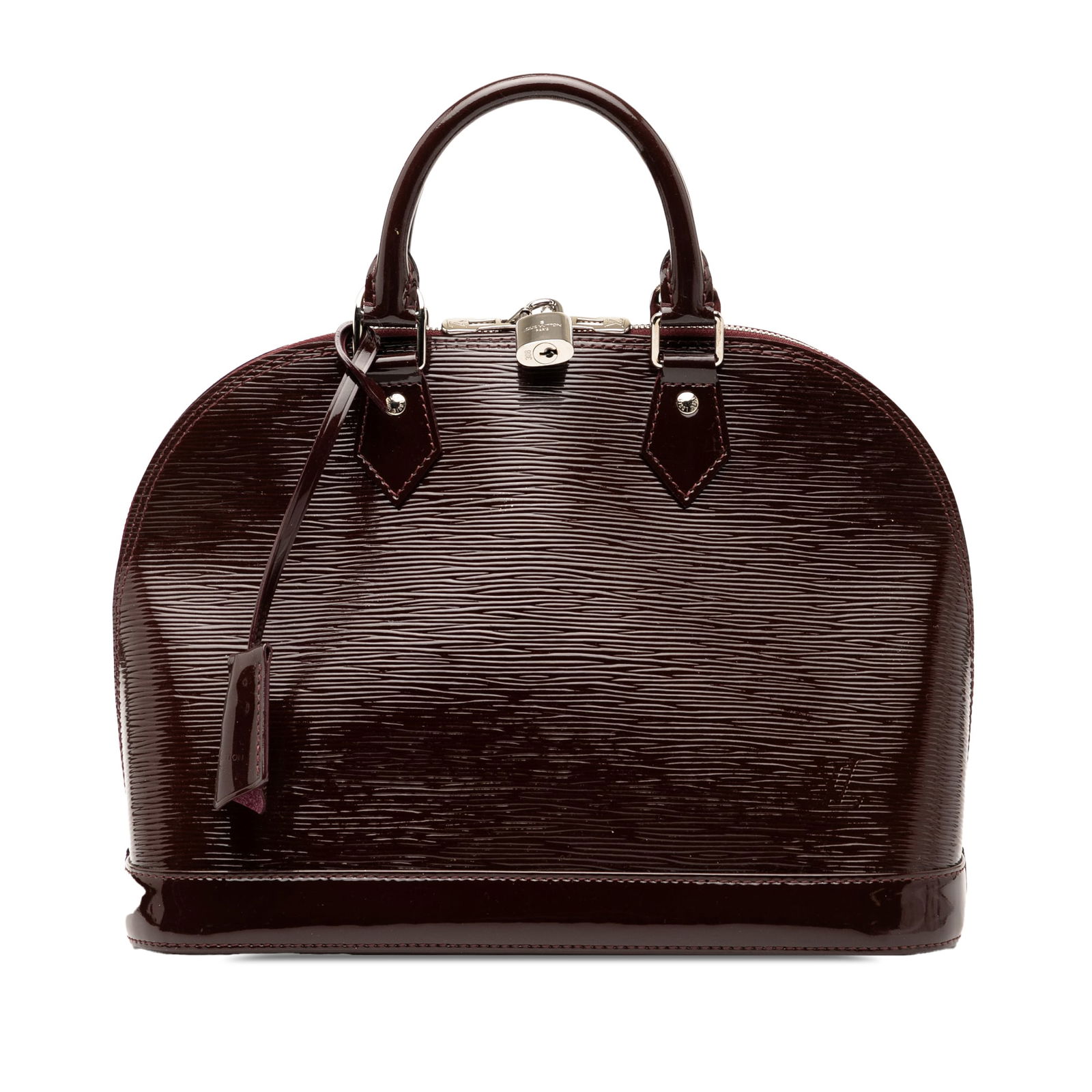 Louis Vuitton Alma PM Handbag in Electric Epi Purple Leather (1 of 7)