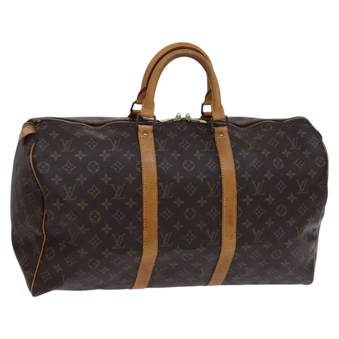 Pre-Owned Louis Vuitton Keepall 50 Multicolour Boston Travel Bag: Pre-Owned Louis Vuitton Keepall 50 Multicolour Boston Travel Bag This pre-owned Louis Vuitton Keepall 50 Boston travel bag features a multicolour design and is crafted for female use. It is in good co