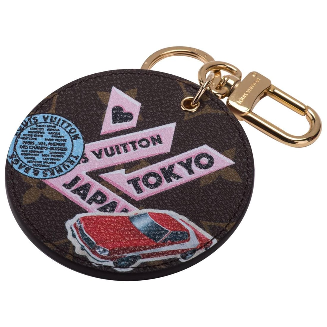 Louis Vuitton Tokyo Monogram Bag Charm Limited Edition: Louis Vuitton Tokyo Monogram Bag Charm Limited Edition Add a touch of luxury to your accessories with this limited edition Louis Vuitton Tokyo Monogram Bag Charm. Crafted in France, this exquisite key