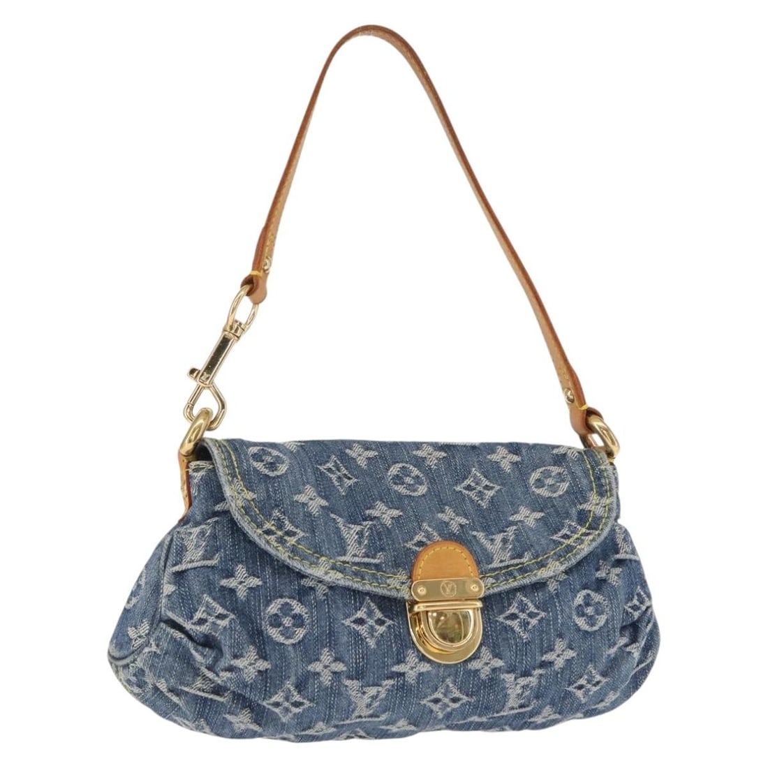 Louis Vuitton Denim Mini Preity Blue Monogram Handbag M95050 with Dust Bag (1 of 18)