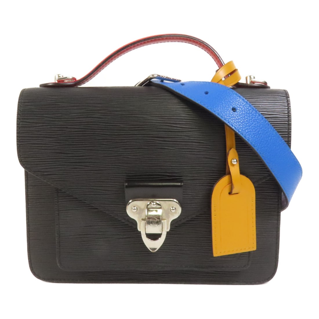 LOUIS VUITTON Noe Monceau Epi 2 Way Shoulder Bag Black Red M55403 (1 of 17)