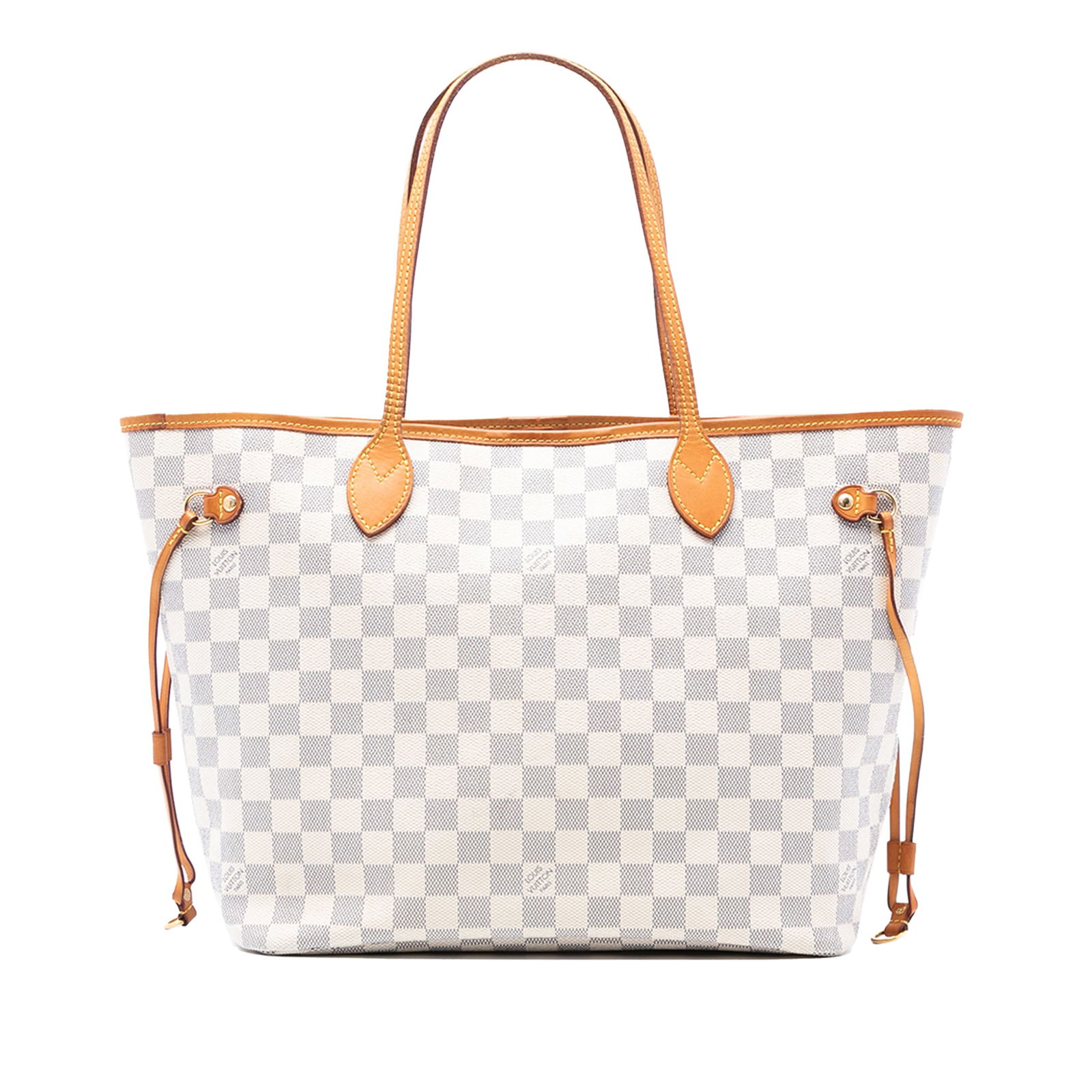 Louis Vuitton Damier Azur Neverfull MM Bag with Vachetta Trim (1 of 7)