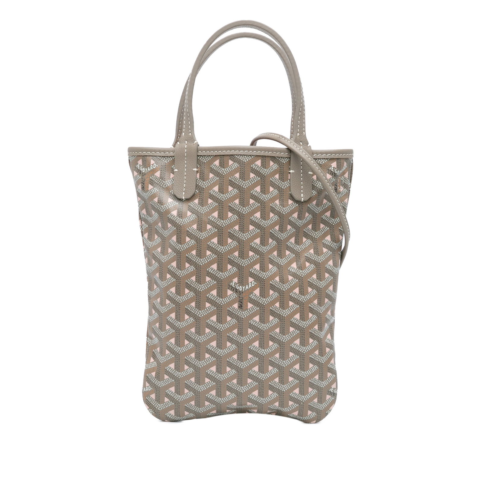 Goyard Goyardine Poitiers Claire Voie Gray Coated Canvas Bag: Goyard Goyardine Poitiers Claire Voie Gray Coated Canvas Bag The Goyardine Poitiers Claire Voie is a stylish bag crafted from durable coated canvas with elegant leather trim. It features flat leather