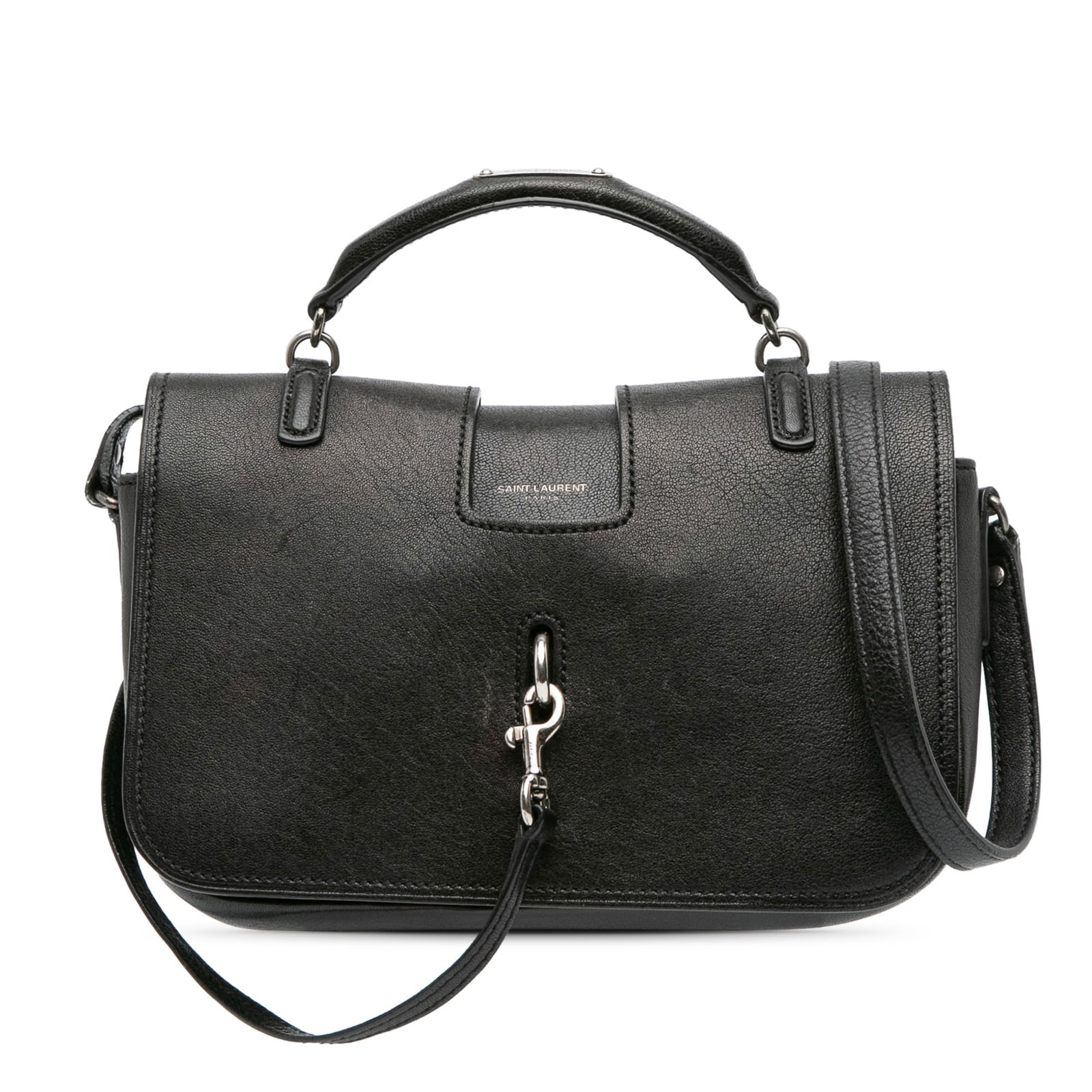 Saint Laurent Medium Charlotte Messenger Bag in Black Lambskin: Saint Laurent Medium Charlotte Messenger Bag in Black Lambskin The Saint Laurent Medium Lambskin Charlotte Messenger Bag is a chic and stylish accessory crafted from luxurious lambskin leather. This b