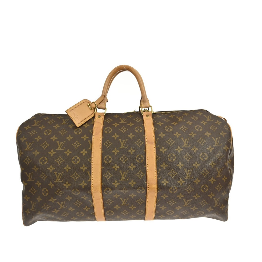 Louis Vuitton Keepall 55 Monogram Travel Handbag M41424 Vintage: Louis Vuitton Keepall 55 Monogram Travel Handbag M41424 Vintage The Louis Vuitton Keepall 55 Travel Handbag is a stylish and functional accessory ideal for travel. Featuring the iconic Monogram canvas