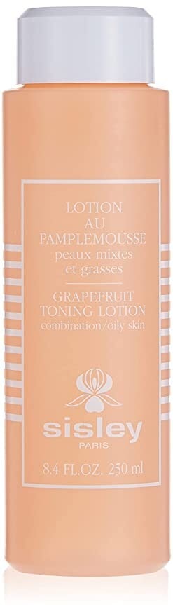 Sisley Grapefruit Toning Lotion 8.4oz Firming for Face Neck: Sisley Grapefruit Toning Lotion 8.4oz Firming for Face Neck Revitalize your skin with Sisley Grapefruit Toning Lotion, designed to firm and refresh. This 8.4 oz (250 ml) lotion is suitable for combina