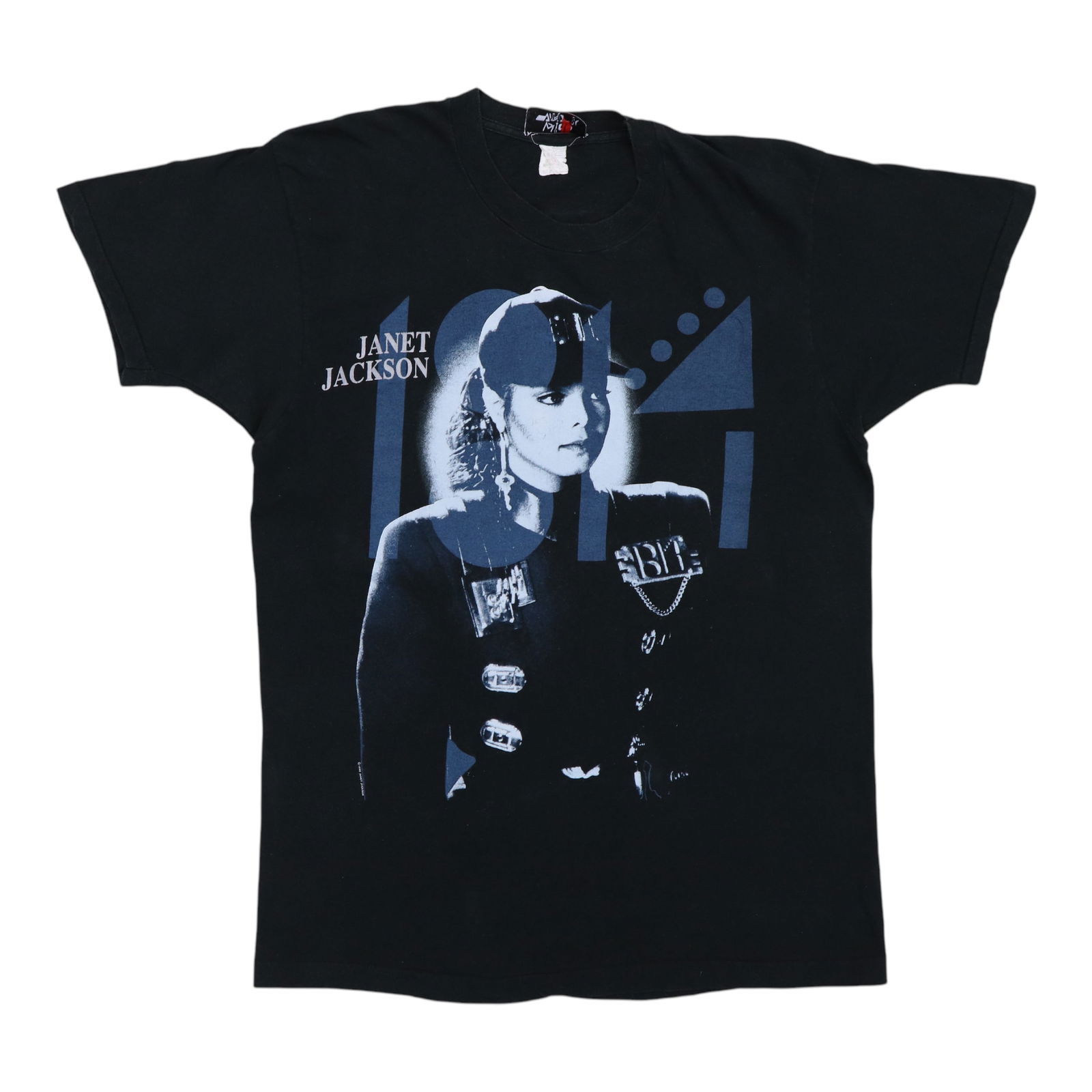 Vintage 1990 Janet Jackson Rhythm Nation Tour T-Shirt Black (1 of 6)
