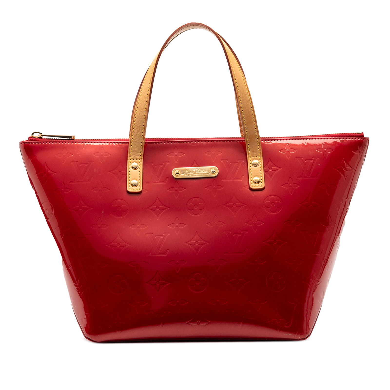 Louis Vuitton Monogram Vernis Bellevue PM Red Leather Handbag: Louis Vuitton Monogram Vernis Bellevue PM Red Leather Handbag The Louis Vuitton Monogram Vernis Bellevue PM is a sophisticated handbag made from luxurious vernis leather in a striking red color. It fe