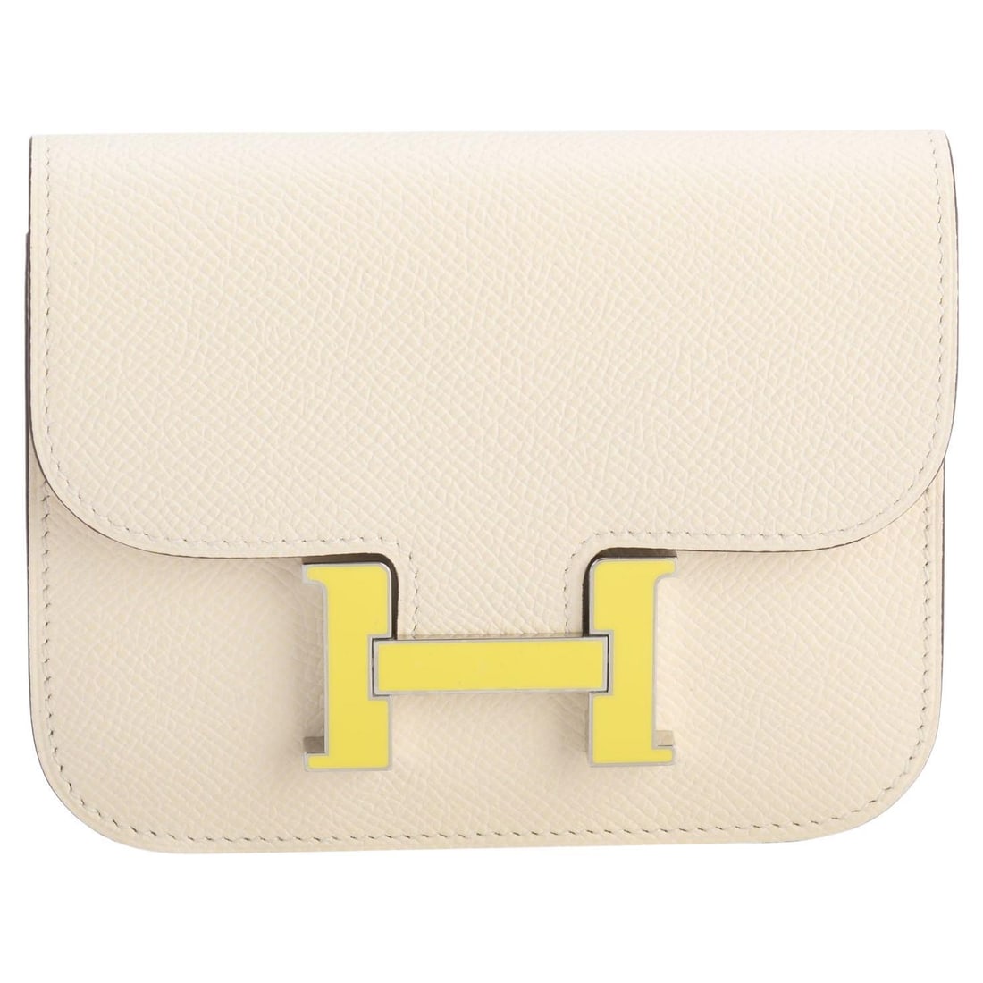 Hermes Craie Epsom Calfskin Constance Slim Wallet Belt: Hermes Craie Epsom Calfskin Constance Slim Wallet Belt This exquisite Hermes Constance Slim Wallet Belt showcases the luxurious craftsmanship the brand is renowned for. Made from high-quality craie Ep