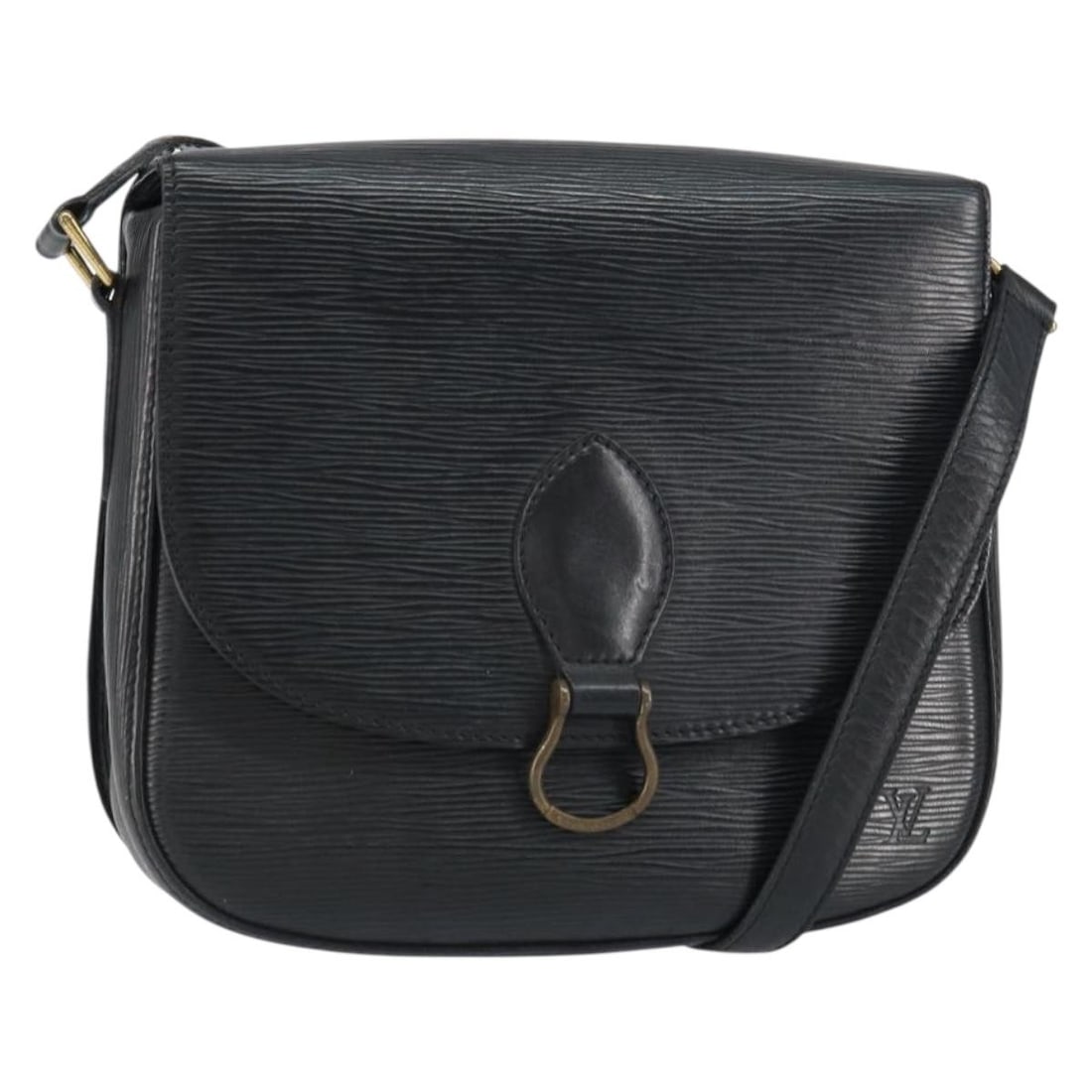 Saint Cloud GM Shoulder Bag in Black Epi by Louis Vuitton (1 of 1)