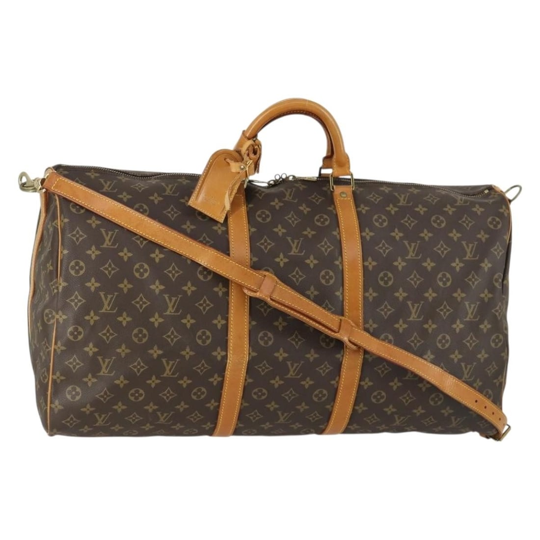 Keepall Bandouliere Travel Bag in Brown by Louis Vuitton (1 of 1)
