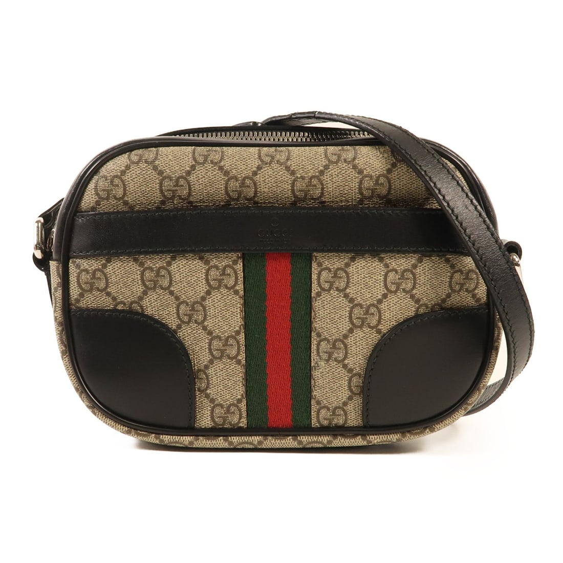 GUCCI GG Black Canvas Messenger Shoulder Bag 387506 (1 of 13)