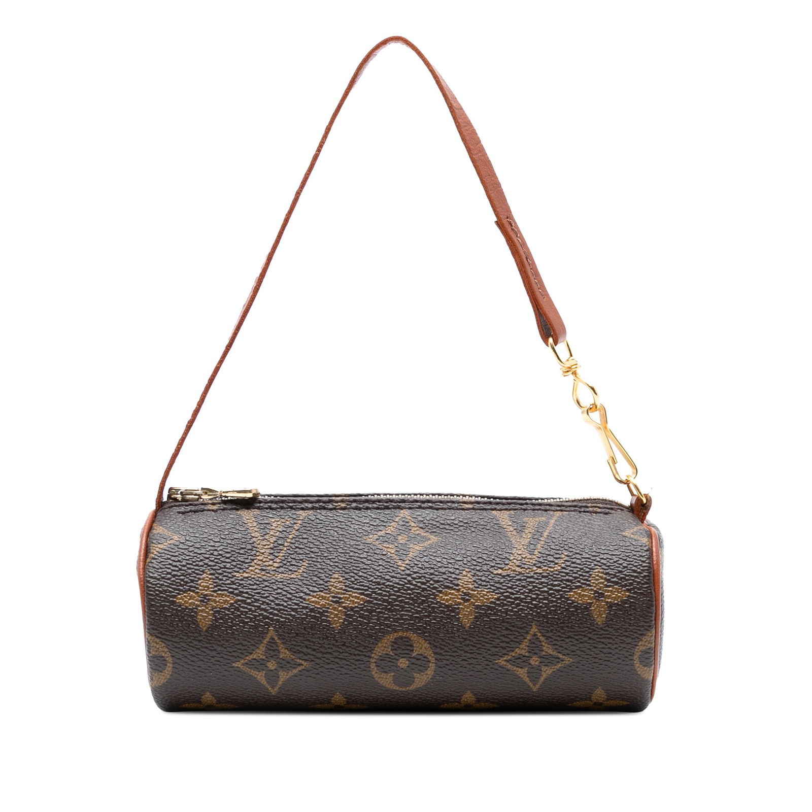 Louis Vuitton Monogram Papillon Pochette Bag Brown Canvas: Louis Vuitton Monogram Papillon Pochette Bag Brown Canvas The Louis Vuitton Monogram Papillon Pochette is a stylish bag crafted from durable monogram canvas, complemented by elegant leather trim. It f