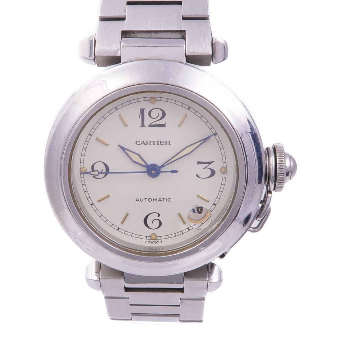 CARTIER Pasha C 2324 Automatic Stainless Steel Waterproof Wristwatch (1 of 14)