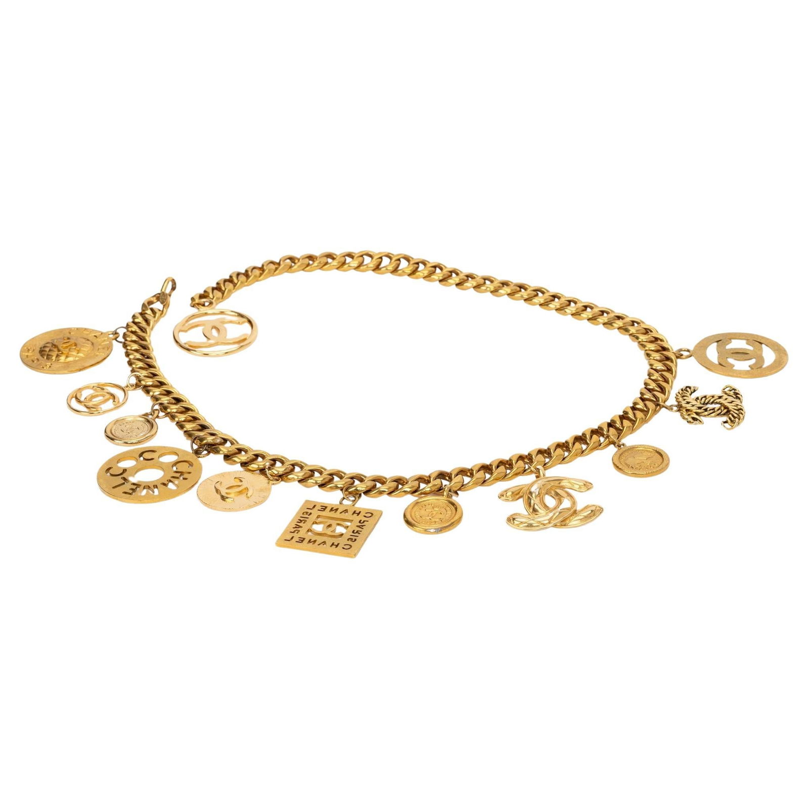 Chanel 12 Charm Belt by Victoire de Castellane 24kt Gold Plated with Box (1 of 9)