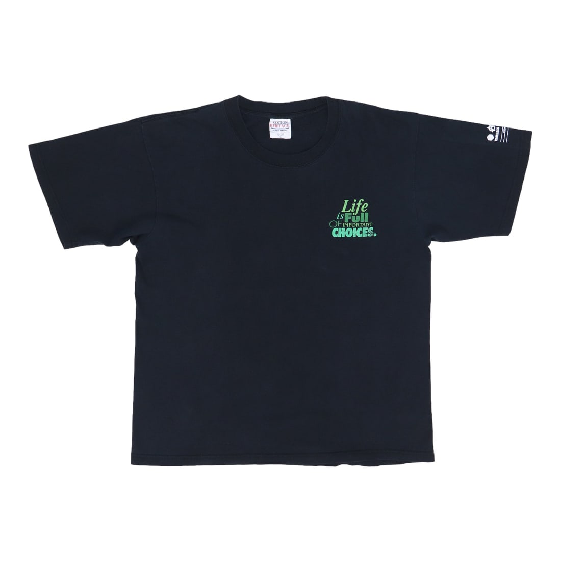 1990s Black Life Is Full Of Important Choices Shirt Vintage (1 of 5)