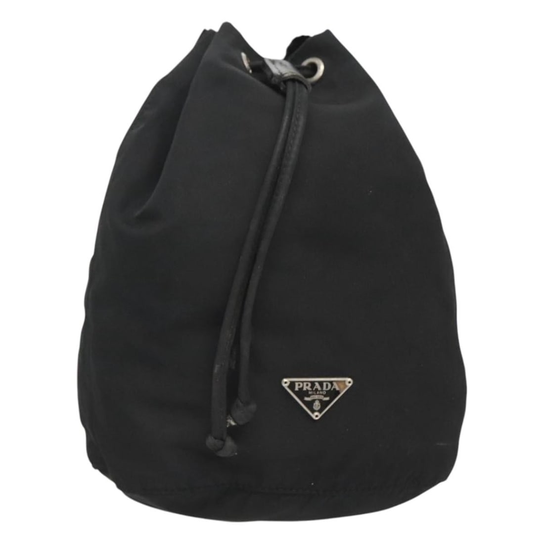 Black Vela Bucket Bag Drawstring Pouch by Prada (1 of 1)