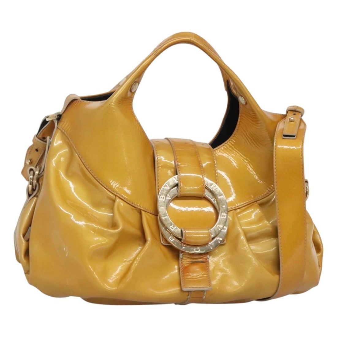 Chandra Hobo Bag in Yellow by Bvlgari (1 of 1)