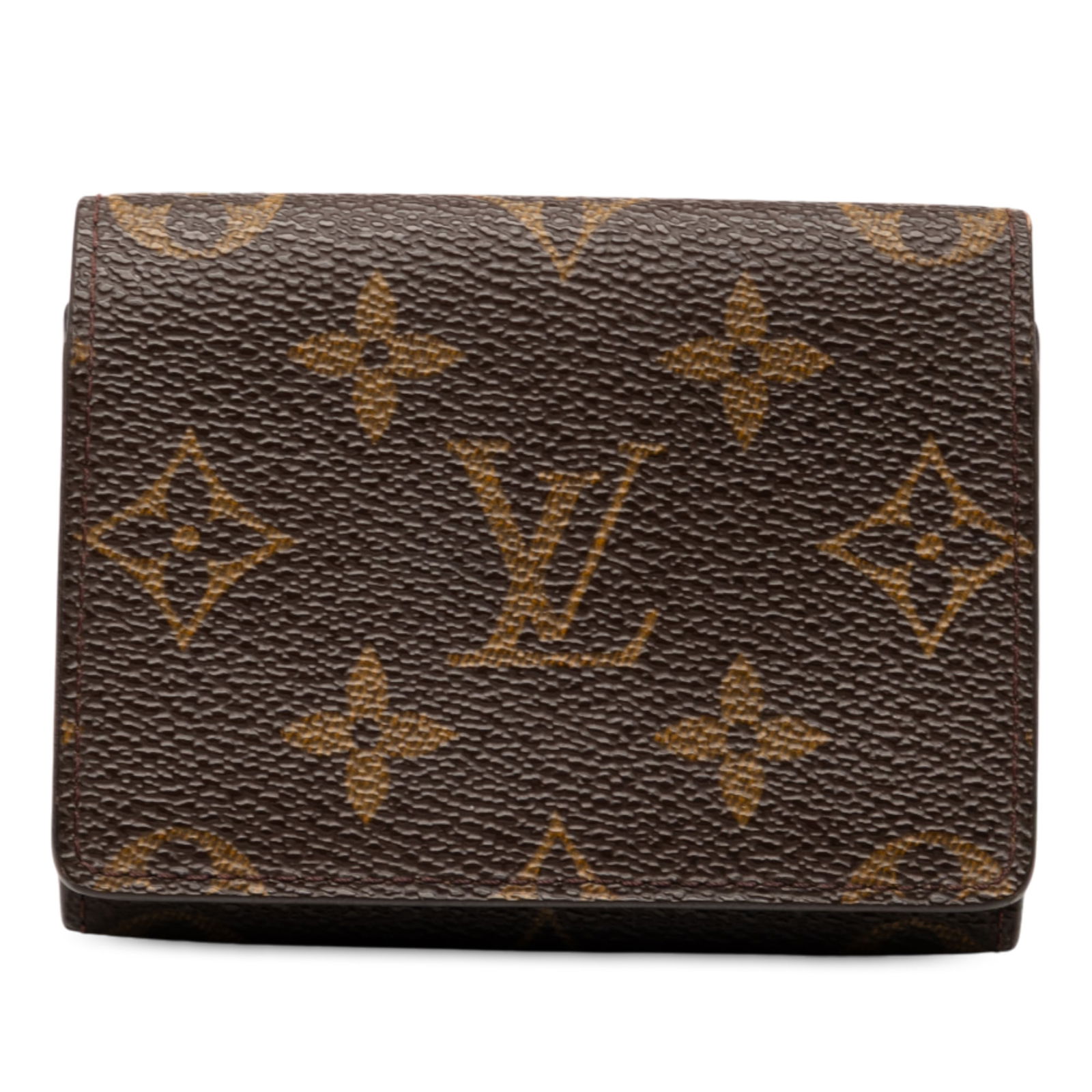 Louis Vuitton Monogram Envelope Card Holder Brown Fabric (1 of 8)