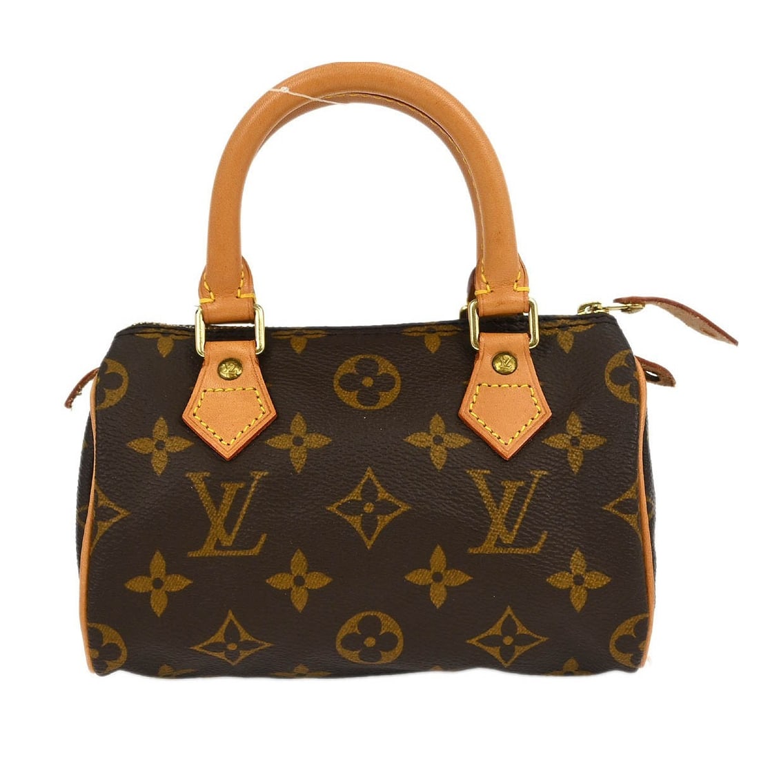 Speedy Mini HL Handbag by Louis Vuitton in Brown: Speedy Mini HL Handbag by Louis Vuitton in Brown This Louis Vuitton Speedy Mini HL handbag features a brown exterior with leather accents. It is in very good condition, showing minor signs of use, inc