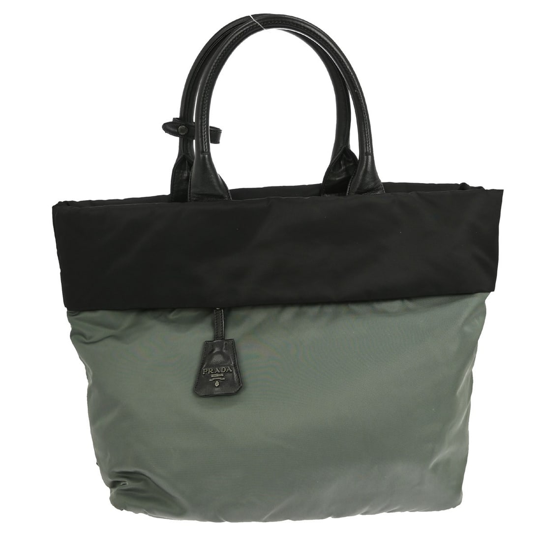 Black Convertible Double Tote Bag by Prada (1 of 1)