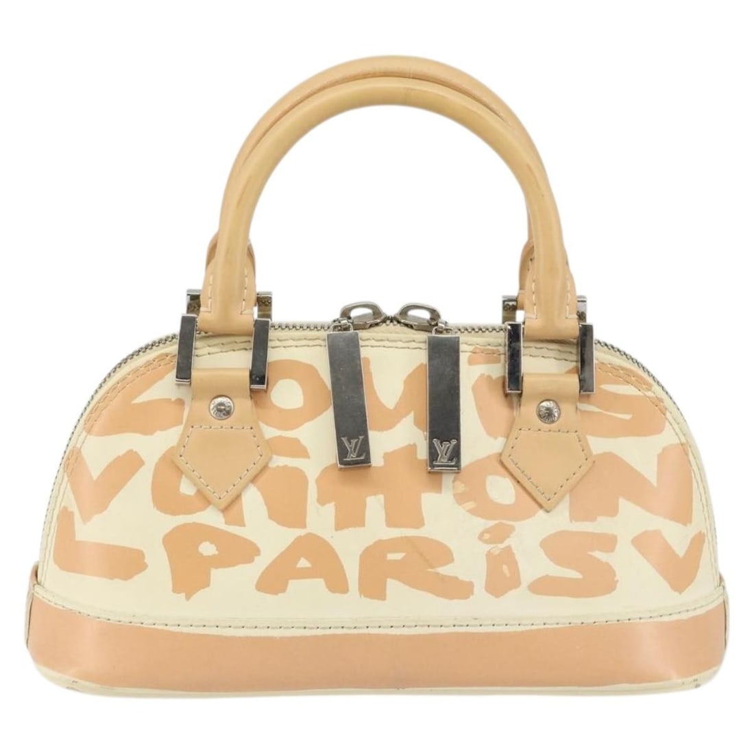 Monogram Graffiti Alma PM Handbag by Louis Vuitton in White (1 of 2)