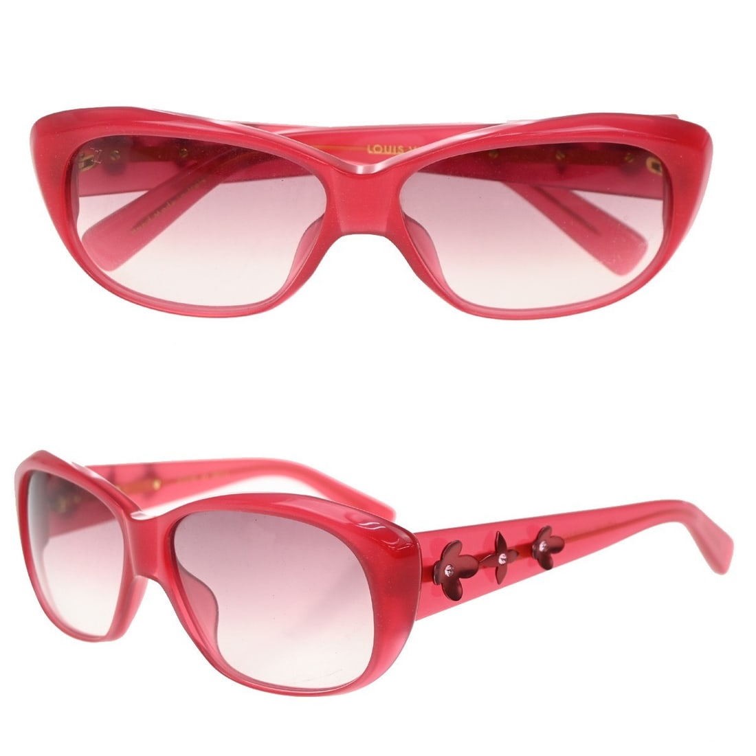Louis Vuitton Red Women's Sunglasses Pre-Owned (1 of 1)