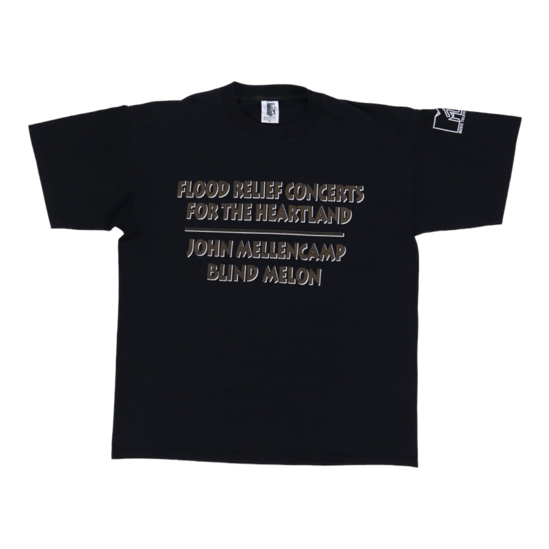Vintage 1993 John Mellencamp Blind Melon Concert T-Shirt: Vintage 1993 John Mellencamp Blind Melon Concert T-Shirt Celebrate the music of the 90s with this original vintage 1993 John Mellencamp Blind Melon Benefit Concert shirt. This authentic piece features