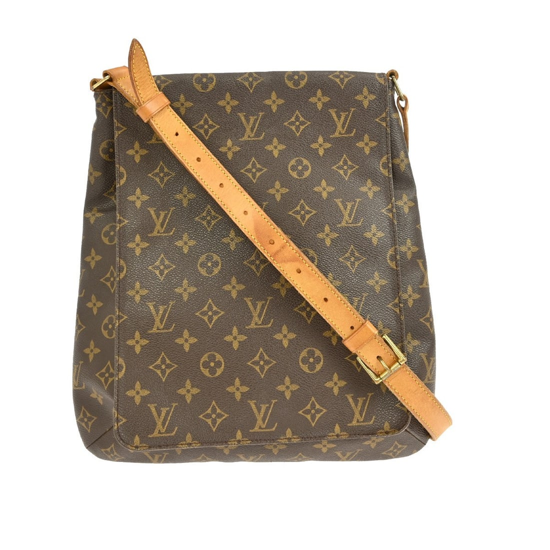 Louis Vuitton Musette Monogram Shoulder Bag M51256 Vintage: Louis Vuitton Musette Monogram Shoulder Bag M51256 Vintage This Louis Vuitton Musette Shoulder Bag showcases the iconic Monogram pattern, crafted from durable Monogram canvas. It features a convenient