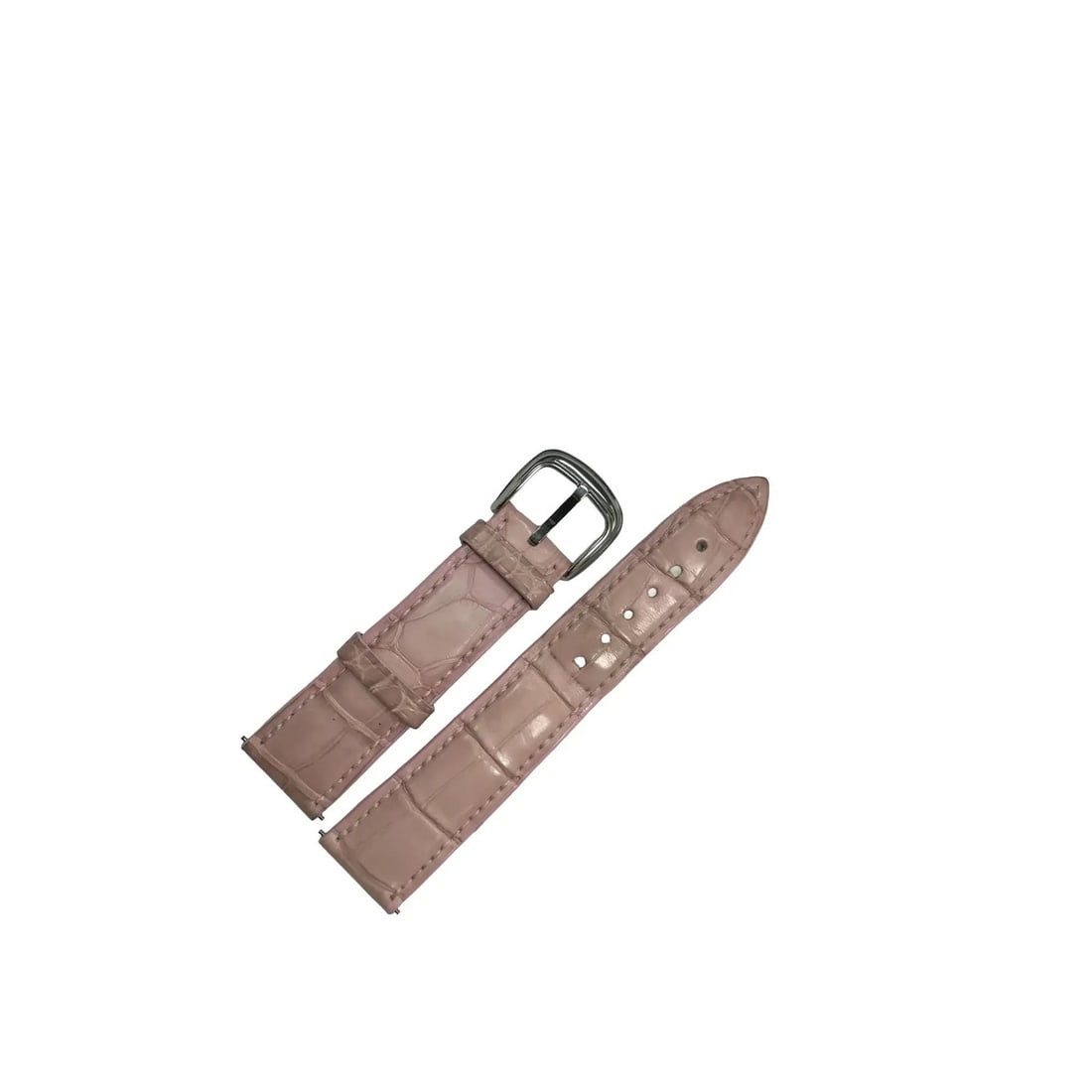 Franck Muller Pink Leather Two-Piece Watch Band 18mm for Casablanca: Franck Muller Pink Leather Two-Piece Watch Band 18mm for Casablanca Elevate your wrist style with this Franck Muller wristwatch band, featuring a vibrant pink leather design. This two-piece strap is p