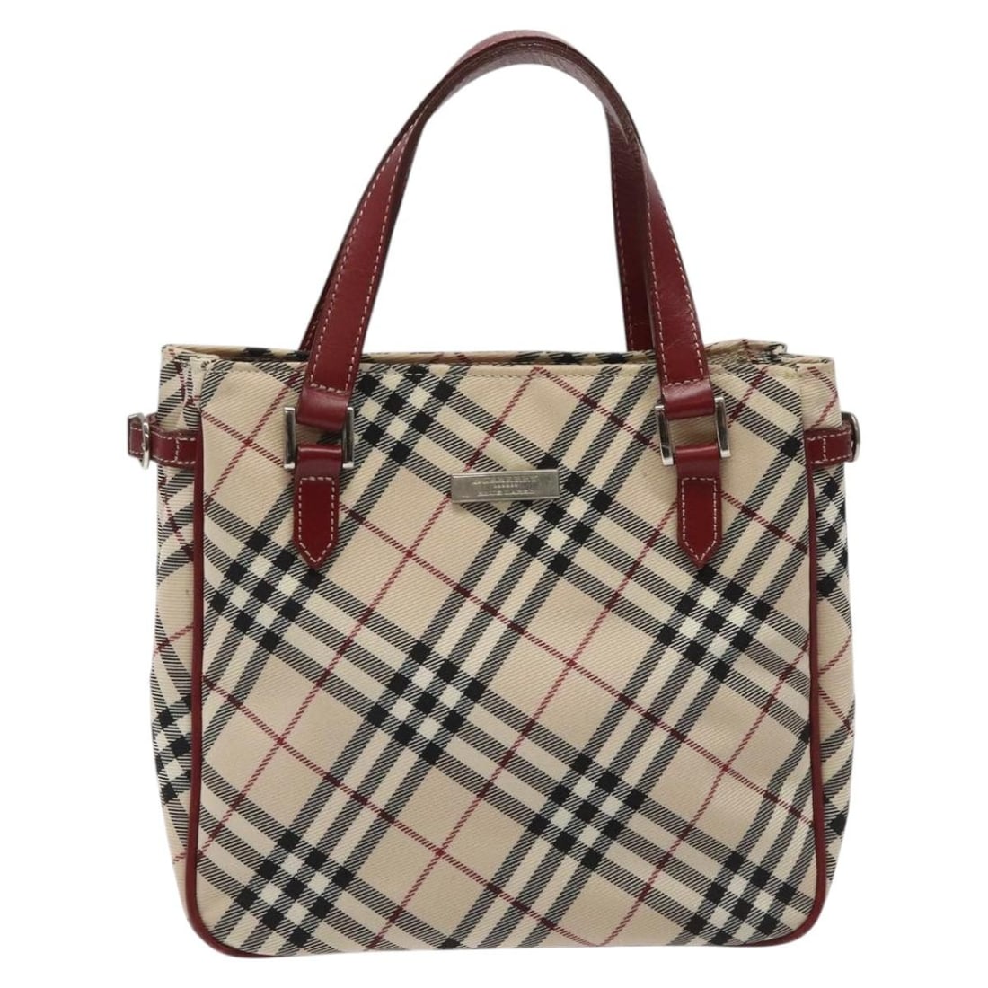 Beige Tote Bag Featuring Burberry Nova Check Pattern (1 of 2)