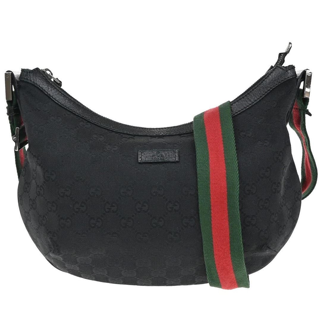 Gucci Black Shoulder Bag Half Moon Hobo Style (1 of 1)