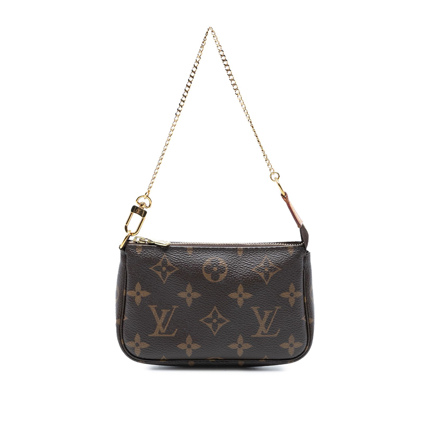 Louis Vuitton Monogram Mini Pochette Accessoires Brown Canvas Bag: Louis Vuitton Monogram Mini Pochette Accessoires Brown Canvas Bag The Louis Vuitton Monogram Mini Pochette Accessoires is a stylish and versatile accessory crafted from durable monogram canvas. This c