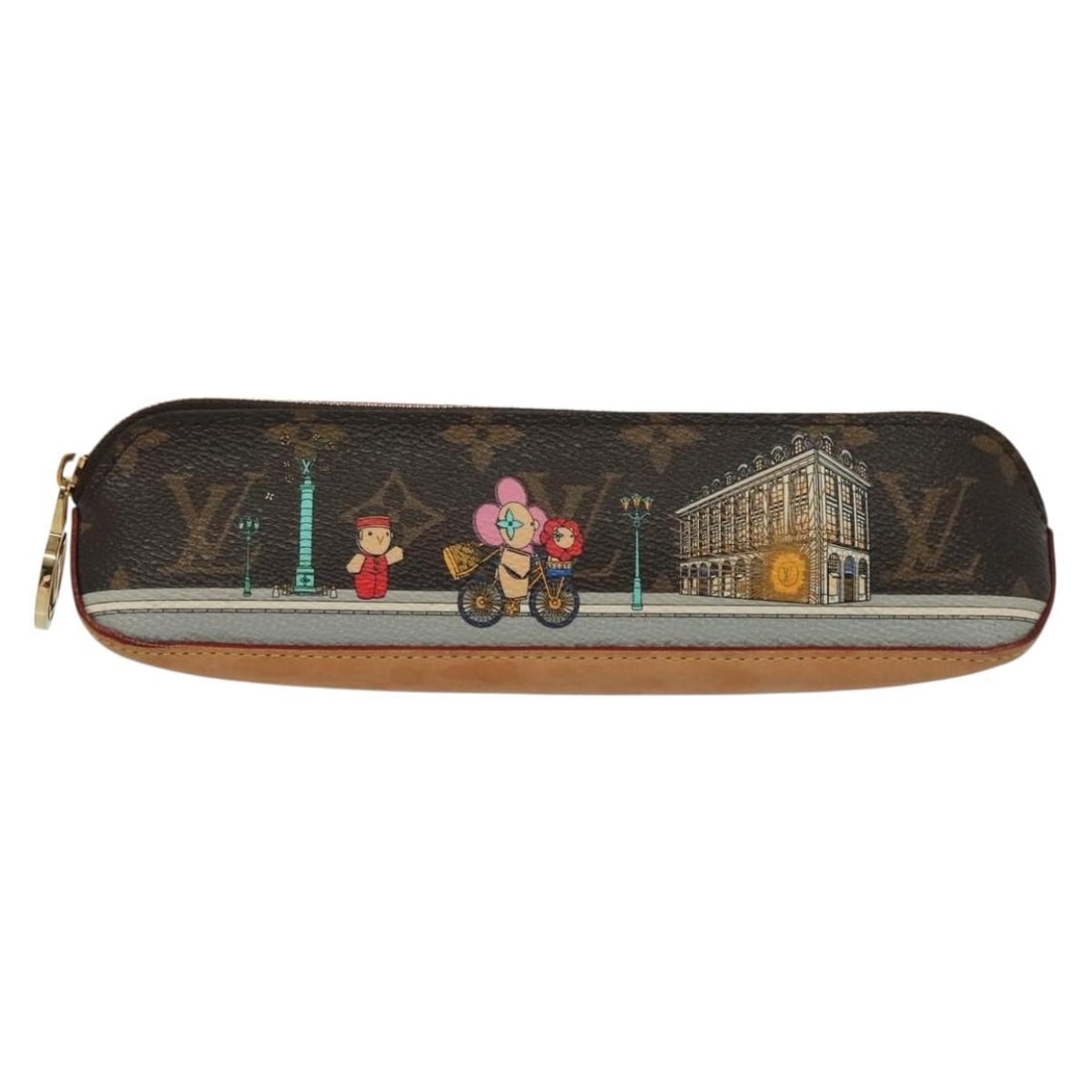 Louis Vuitton Trousse Elizabeth Brown Monogram Accessory Case: Louis Vuitton Trousse Elizabeth Brown Monogram Accessory Case This Louis Vuitton Trousse Elizabeth accessory in brown is designed for female users. The item shows signs of use including rubbing on the