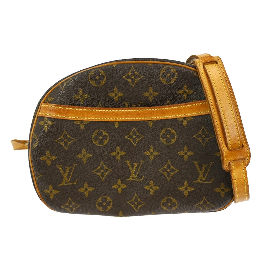 Louis Vuitton Monogram Blois Crossbody Bag M51221 Vintage: Louis Vuitton Monogram Blois Crossbody Bag M51221 Vintage This vintage Louis Vuitton Monogram Blois Crossbody Bag showcases the iconic Monogram canvas leather in a rich brown hue. Designed for practic