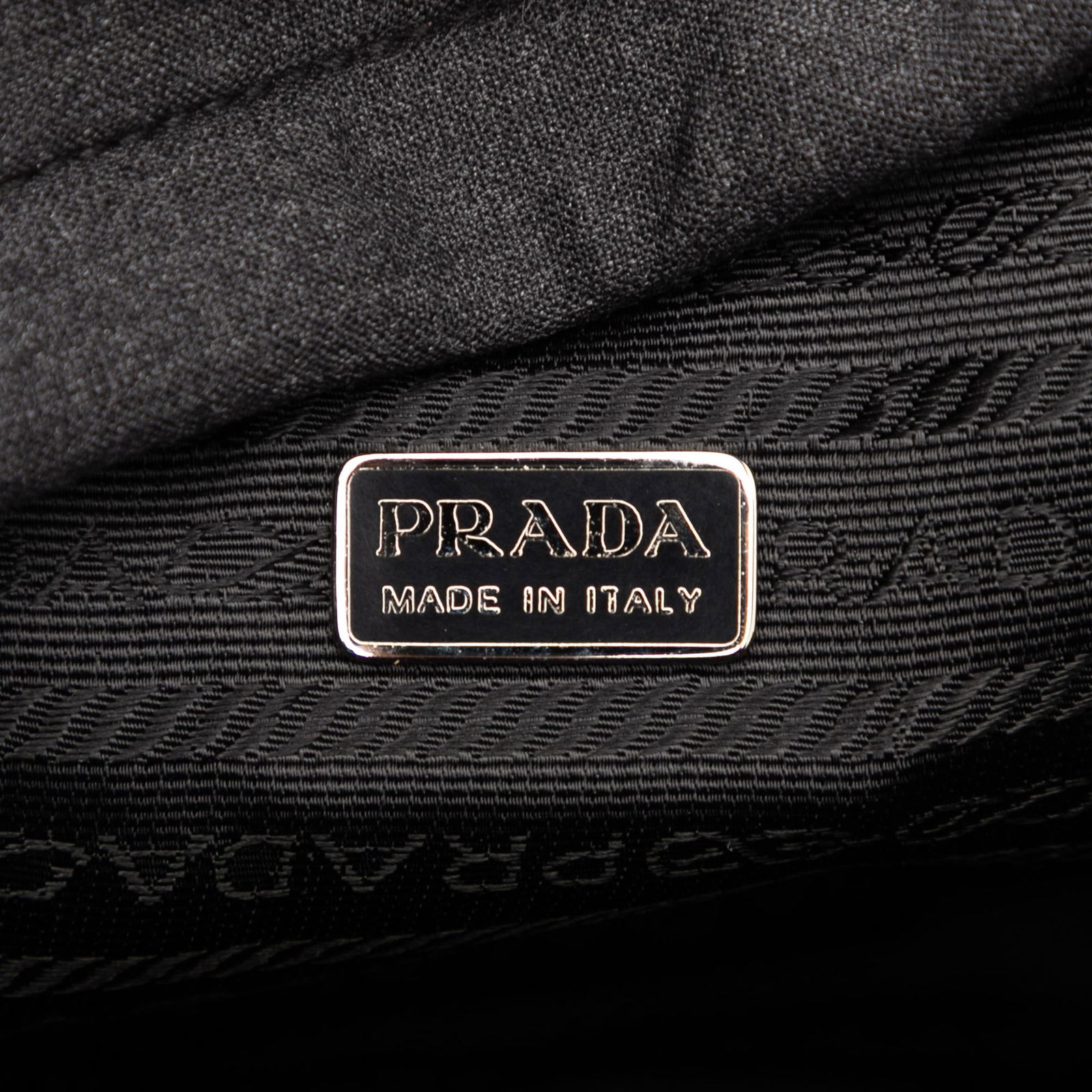 Prada Gray Polyester Pouch with Zip Closure - 5