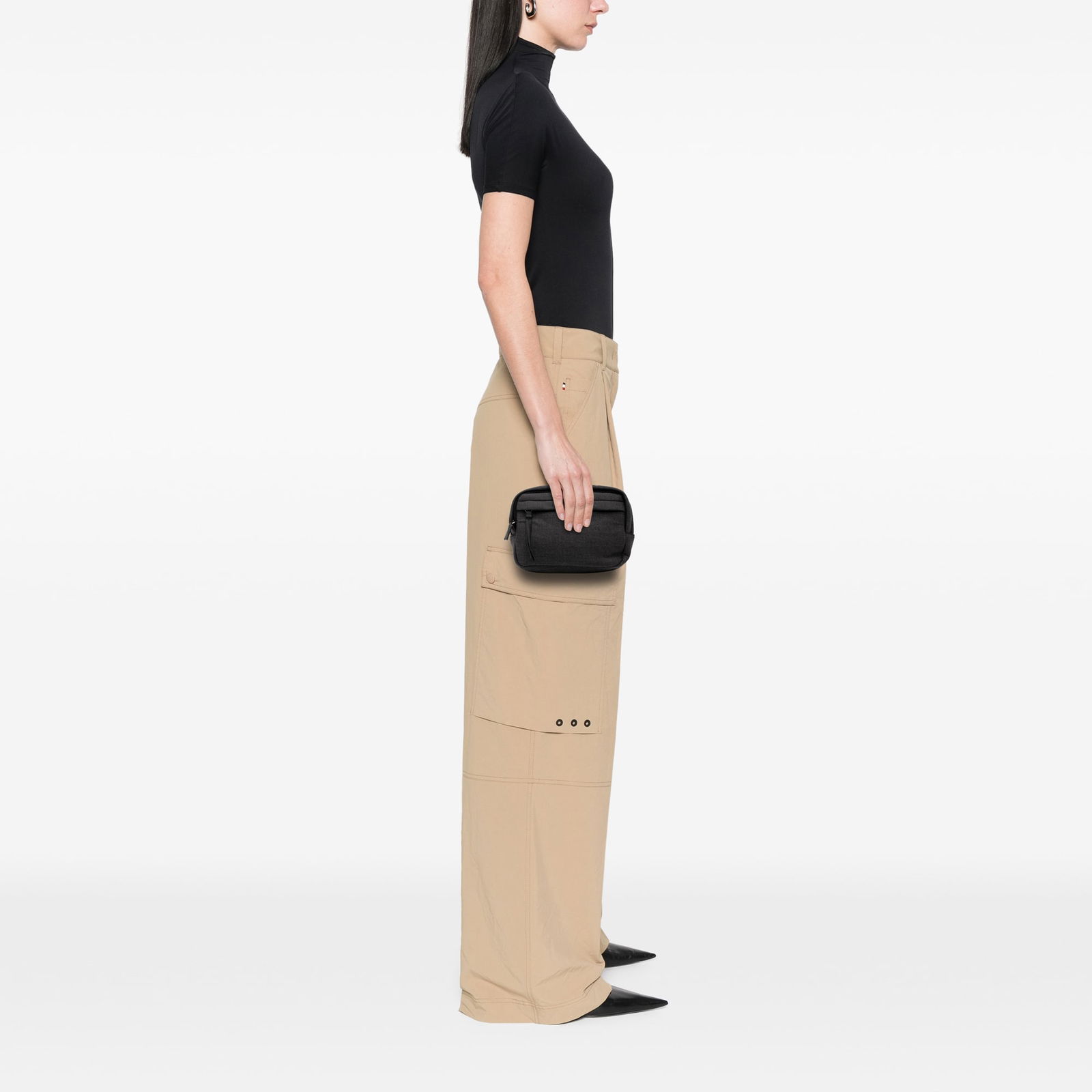 Prada Gray Polyester Pouch with Zip Closure - 6