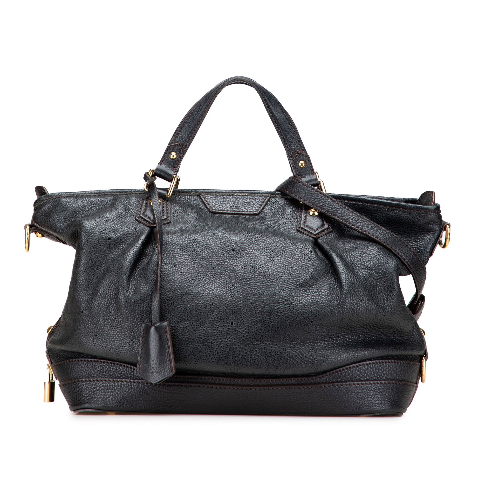 Louis Vuitton Monogram Mahina Stellar PM Black Leather Handbag (1 of 13)