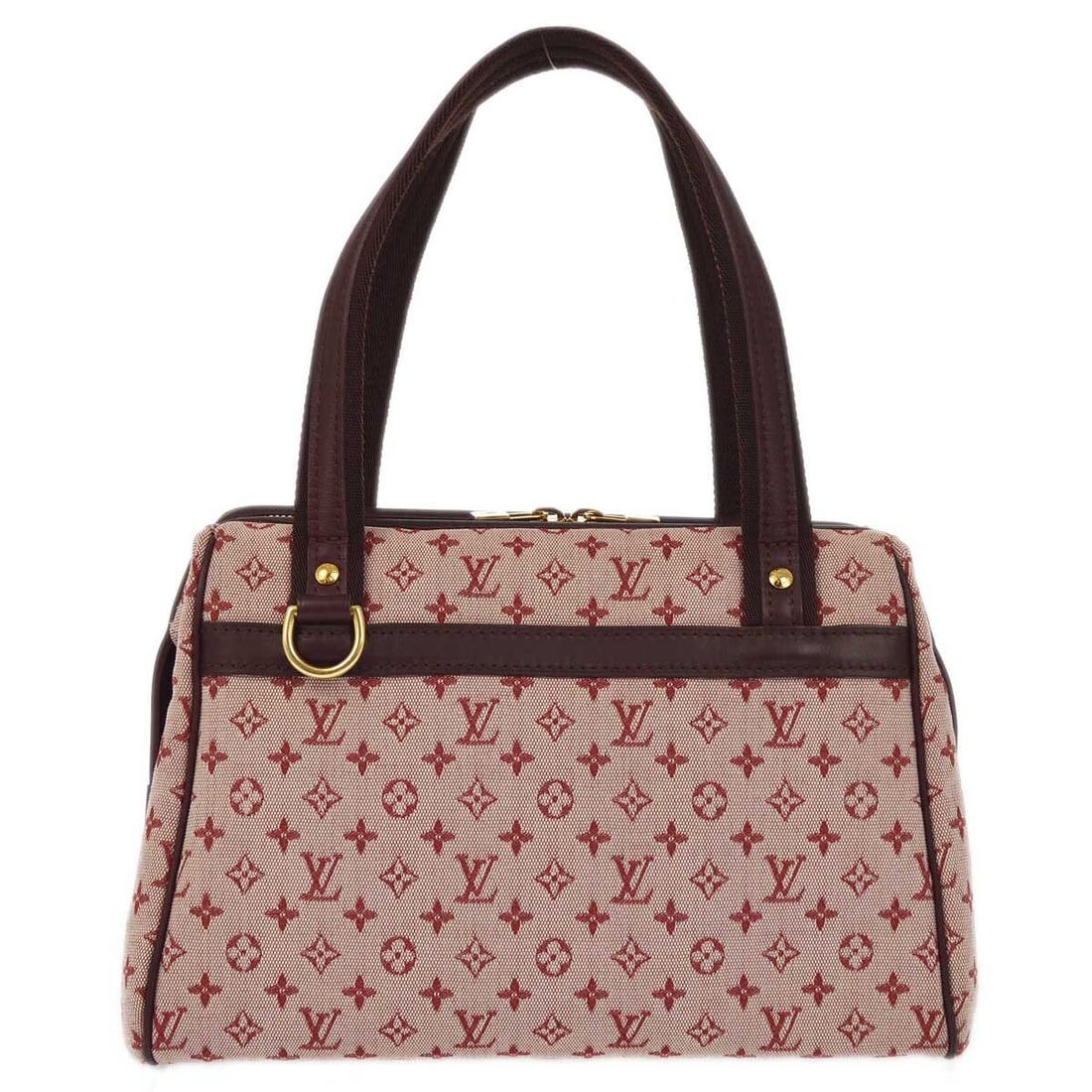 Louis Vuitton Bordeaux Monogram Mini Josephine PM Top Handle Handbag M92216: Louis Vuitton Bordeaux Monogram Mini Josephine PM Top Handle Handbag M92216 Introducing the Louis Vuitton Bordeaux Monogram Mini Josephine PM Handbag, a stylish addition to your casual ensemble. This