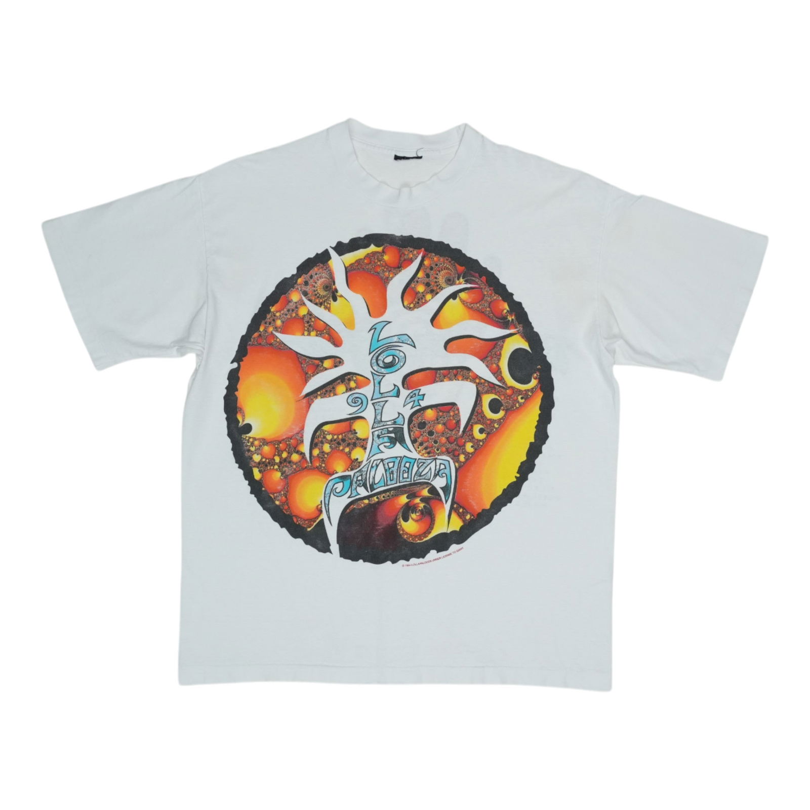 Original 1994 Lollapalooza Vintage Festival Tour Shirt 100% Cotton: Original 1994 Lollapalooza Vintage Festival Tour Shirt 100% Cotton Celebrate the iconic 1994 Lollapalooza Music Festival with this original vintage tour shirt. Made from 100% cotton, this shirt featur