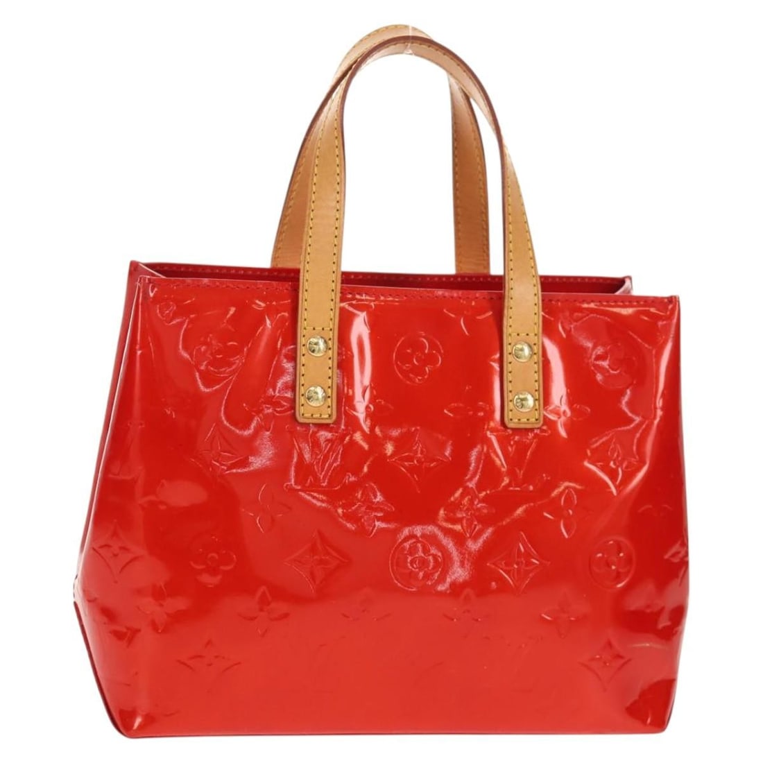 Red Louis Vuitton Reade Tote Purse (1 of 1)