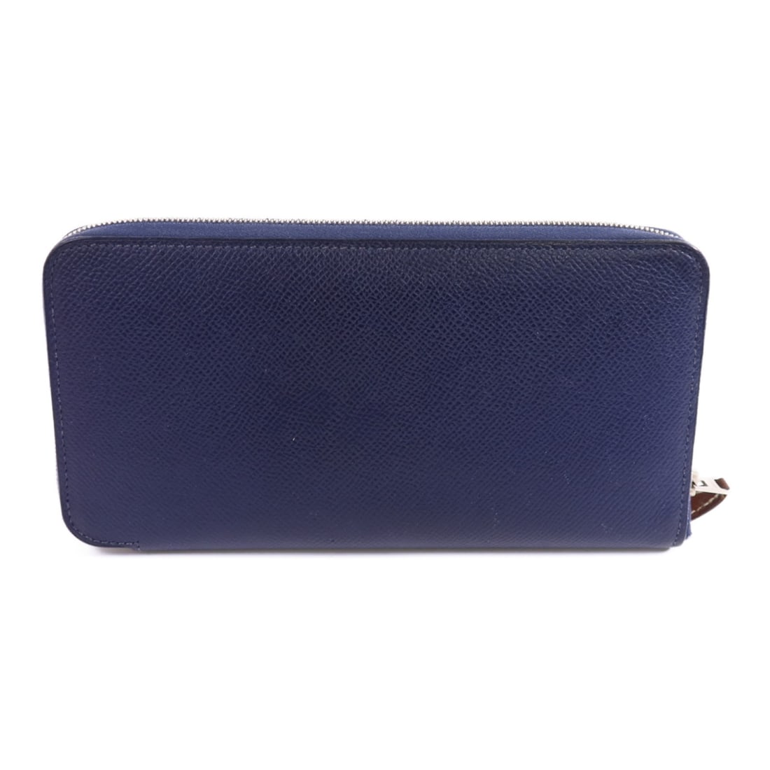 Silk'In Classique Bleu Saphir Epsom Leather Round Wallet by Hermes (1 of 13)