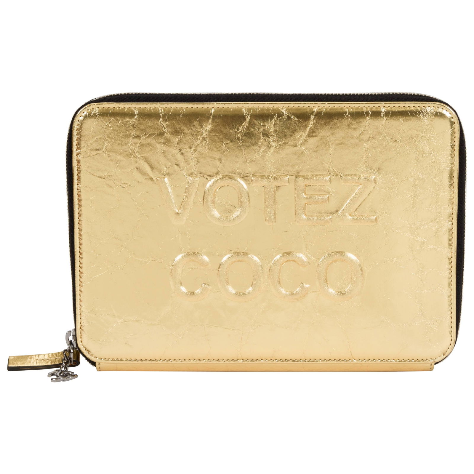 Chanel Votez Coco Limited Edition Gold Clutch with Card Compartments (1 of 7)