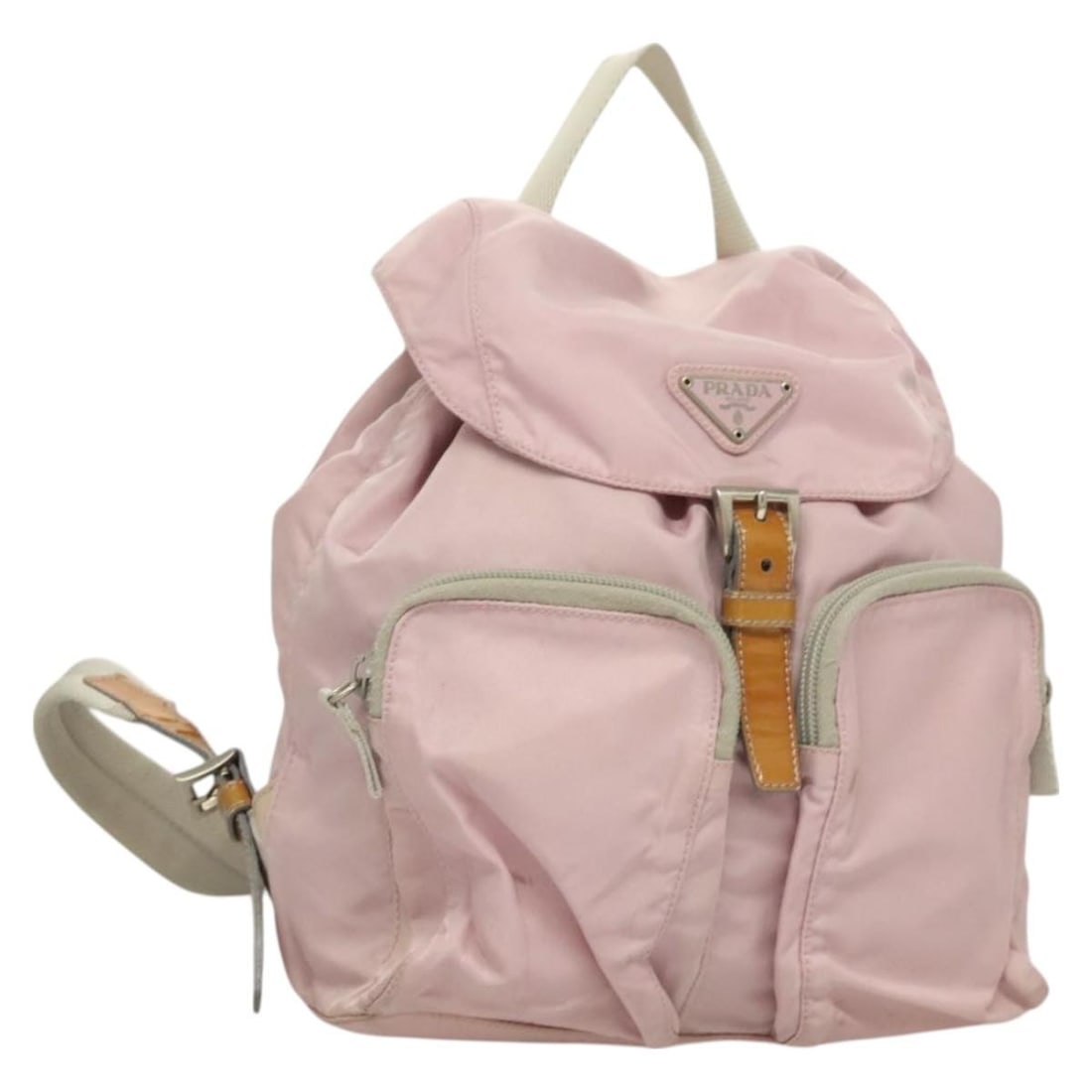 Pink Prada Backpack with Dual Front Pockets (1 of 1)