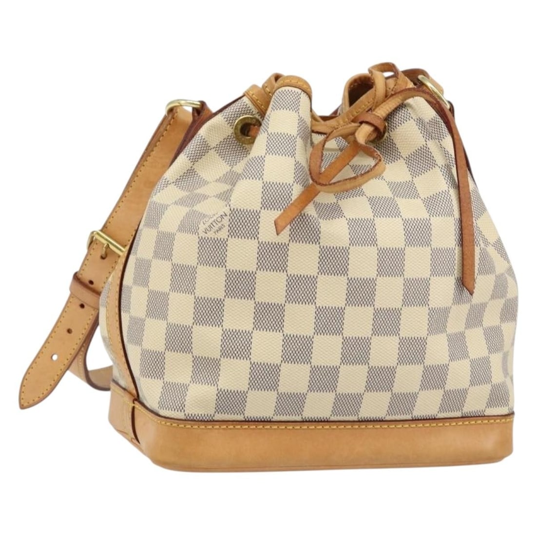 LOUIS VUITTON Damier Azur Noe BB Shoulder Bag N41220 Authenticated: LOUIS VUITTON Damier Azur Noe BB Shoulder Bag N41220 Authenticated Introducing the LOUIS VUITTON Damier Azur Noe BB Shoulder Bag, a stylish and practical accessory perfect for any occasion. Crafted fr