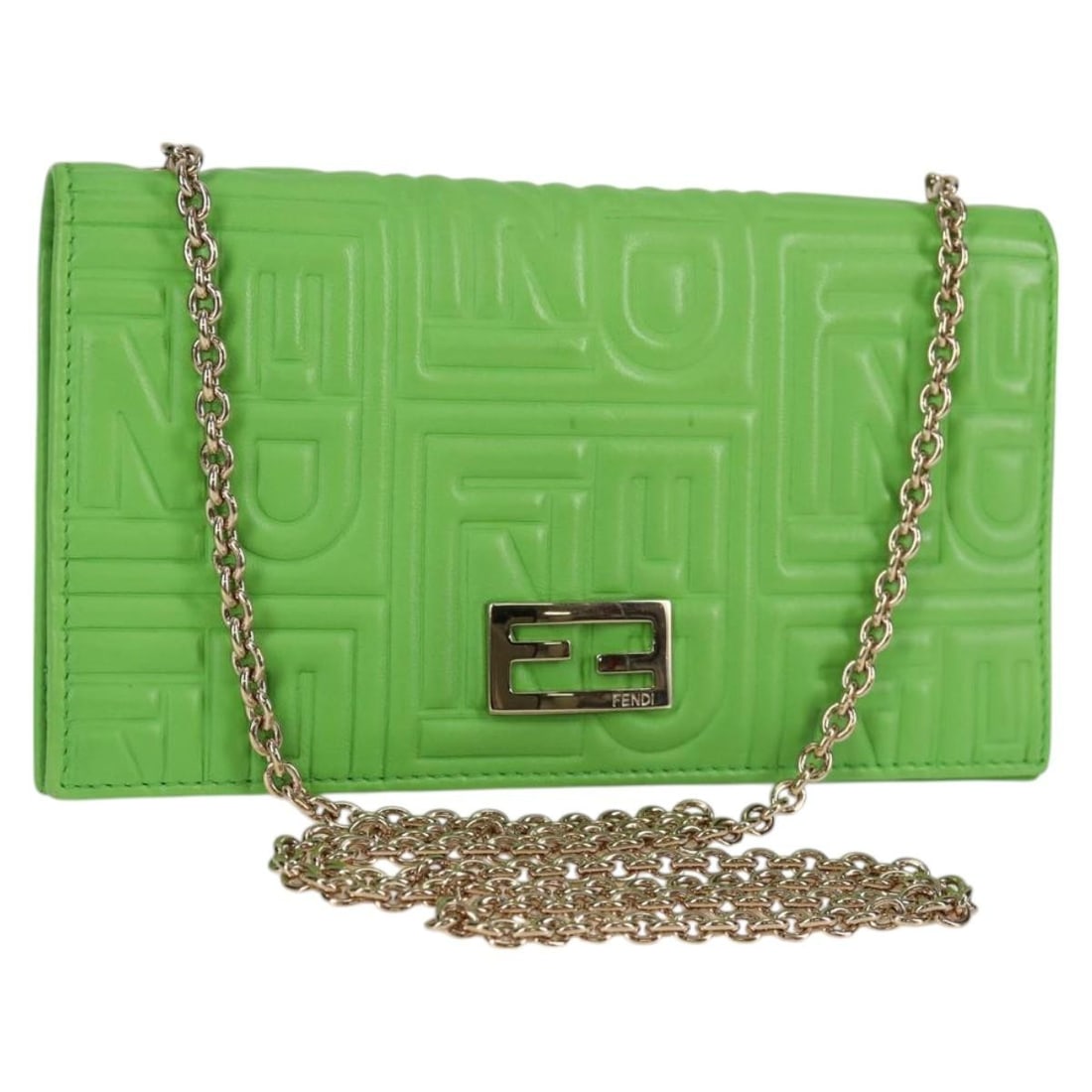 Green Fendi Wallet on Chain Designer Bag (1 of 1)